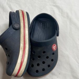 Crocs Crocband Kids Clogs - Navy Size US C 8  Navy Blue Red White A!0923